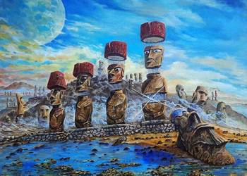 ROBERT WIŚNIEWSKI 'Transtendencja’, olej, płótno 80x100cm