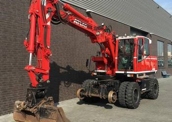 Koparka kolowa na tory kolejowa 2 drogowa TEREX TW 160SR