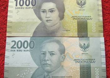 INDONEZJA (2) Kolekcjonerskie Banknoty Zestaw - 2 sztuki UNC