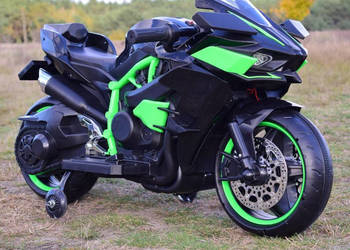 Autko motorek SUPER ŚCIGACZ DWA SILNIKI na akumulator dla dzieci zielony