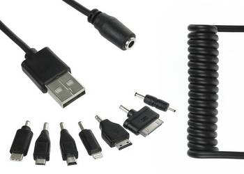 Kabel USB 7w1 iPad iPod do Apple aż 7 Końcówek