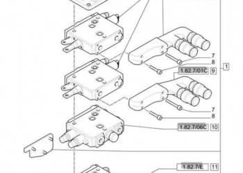 New Holland T6010 T6070 Zawór sterujący 87312721