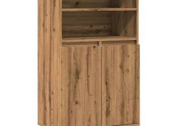 Wysoka szafka brązowy dąb 60x36x110 cm WM-857459
