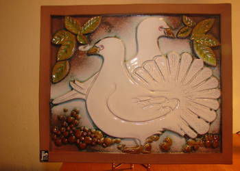 Jie Gantofta ceramiczny obrazek
