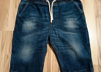 Chłopięce Spodenki Jeansowe Bawełniane Szorty Rybaczki Next 170