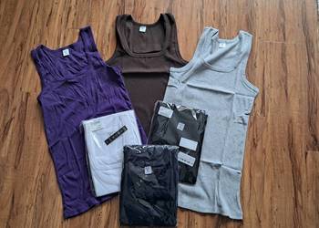 6 nowych koszulek na ramiączkach rozmiar z metki L ale to chyba M