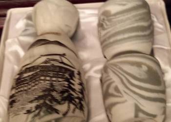 Porcelanowy komplet do sake-Nowy