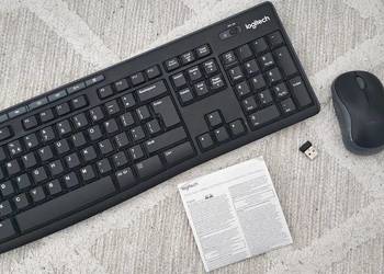 klawiatura + myszka logitech K270