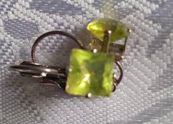 POSREBRZANE KOLCZYKI  Z SELEDYNOWĄ DOMINANTĄ POSREBRZANE KOLCZYKI  Z SELEDYNOWĄ DOMINANTĄ