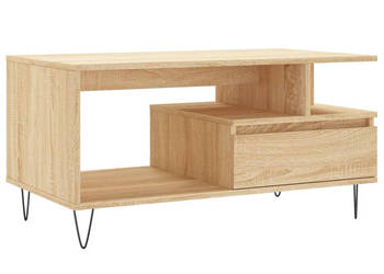 Stolik kawowy dąb sonoma 90x49x45 cm materiał drewnopochodny WM-831023