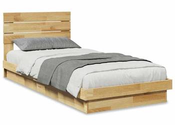 vidaXL Rama łóżka z zagłówkiem bez materaca 100x200 cm (SKU:3315743)
