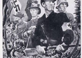 NIEMCY - SUDETENLAND - ASCH 1938-kartka propagandowa-RZADKA!