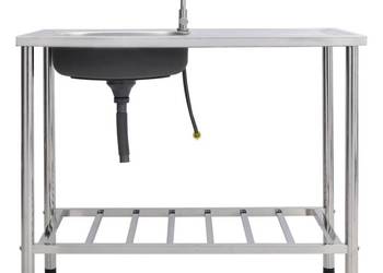 vidaXL Zlewozmywak kempingowy, jednokomorowy z kranem(SKU:151214)