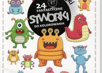 24 fantastyczne STWORKI do kolorowania naklejki Fakt encyklopedia