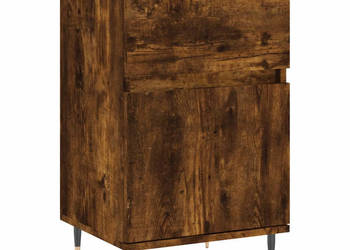 Komoda przydymiony dąb 40x35x70 cm materiał drewnopochodny WM-831142