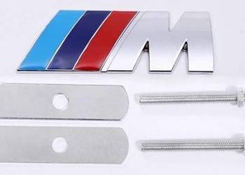 NOWY przykręcany na przód grill emblemat M Power Mpower