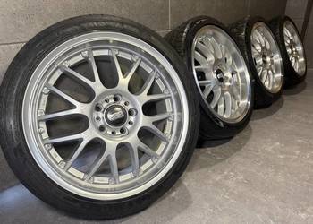 18 cali Mercedes Audi VW z rantem 5x112 ET45 8J felgi koła komplet