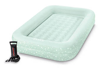 Materac dmuchany z bandami głębokie łóżko dla dziecka + pompka INTEX 66810