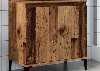 Szafka pod umywalkę stare drewno 58x33x60 cm WM-857117