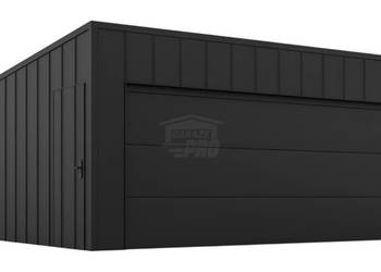 Garaż blaszany 6x6m brama segmentowa drzwi blacha na rąbek dach GP645