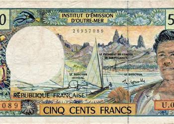 TAHITI 1992-500 franków-P1e.Gratis wysyłka!