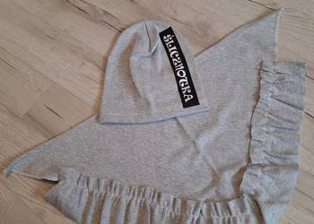 Czapka Wiosenna dla Dziewczynki Ślicznotka + chusta