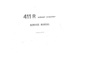 Fiat Agri 411 R 411 RB  instrukcja napraw