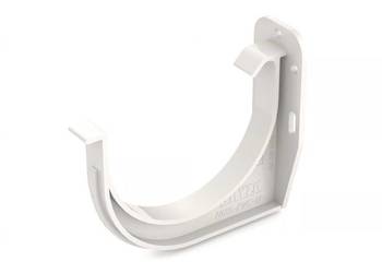 Uchwyt rynny czołowy 75 mm biały Bryza PVC