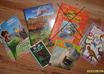 Zestaw _-------5 książek o dinozaurach--------