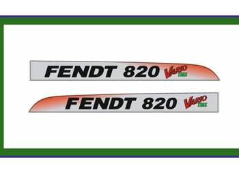 Naklejki na ciagnik FENDT 820 Vario TMS nalepki komplet bardzo mocne