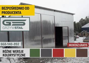 Blaszak Ocynkowany /Magazyn/ Wiata Garażowa -Hala -Wiata – GRZYWSTAL
