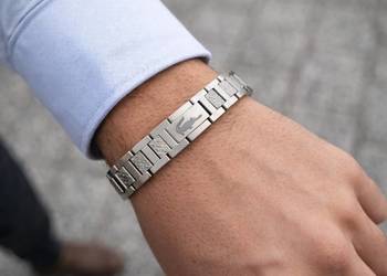 Bransoleta la coste srebrna stal nierdzewne