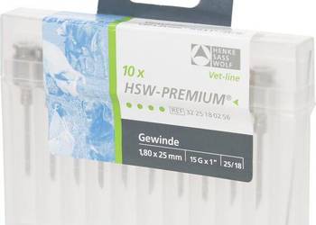 Igła HSW Premium z gwintem, 1.8x25mm, 10 szt. VV3617