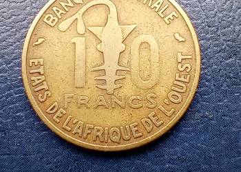 Stare monety 10 frank 1964 Afryka Zachodnia