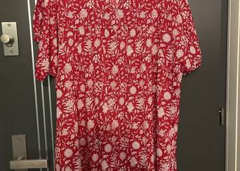 Shein Curve sukienka rozkloszowana modny wzór kwiaty floral roz.48