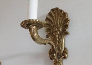 Stary mosiężny kinkiet