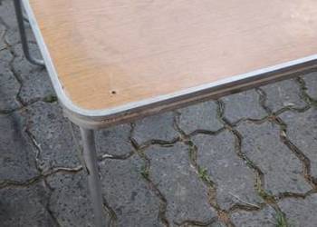 Stolik turystyczny PRL campingowy aluminiowy