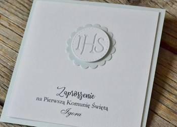 Zaproszenia komunijne z hostią Zaproszenia komunijne z hostią