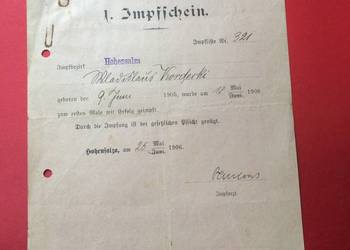 ( 1326 ) Dokument Niemiecki, Kordecki ( 1326 ) Dokument Niemiecki, Kordecki