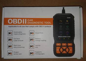 OBD II Skaner diagnostyczny, czytnik kodów usterek model V520