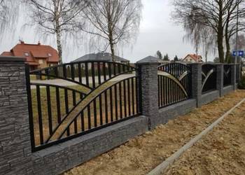 ogrodzenie, imitacja klinkieru, ala klinkier