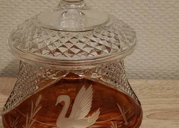 Śliczna duża bombonierka kryształowa