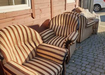 Salonowy Komplet mebli Ludwik sofa fotele
