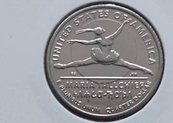 25 Centów USA Maria Tallchief 2023 r. men. D 25 Centów USA Maria Tallchief 2023 r. men. D