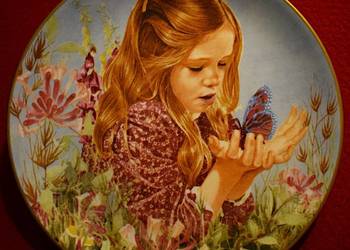 Talerz ozdobny - Magiczne chwile dzieciństwa - Liz Moyes, 1981