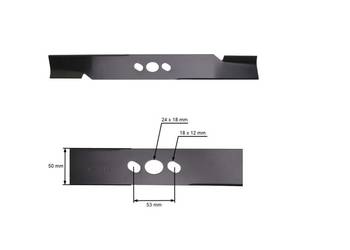 Nóż Tnący 42 cm 16" do Chińskich Kosiarek NAC LP42-450E LS42-375
