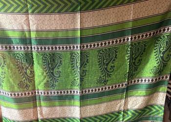 Sari vintage w kolorze zielonym