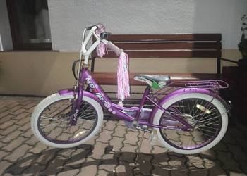 Rower dziewczęcy różowy 20 cali
