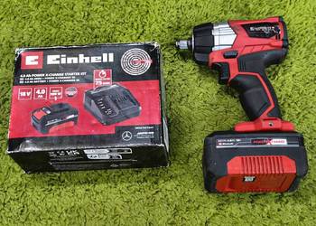 Klucz udarowy einhell TE-CW 18 215 jak nowy+ zestaw startowy Einhell 4