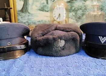 Czapka służba więzienna, celna, straż miejska PRL kurtka SW,SC, koszul